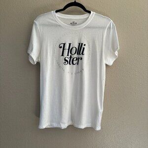 Hollister‎ White T-Shirt  Size Large